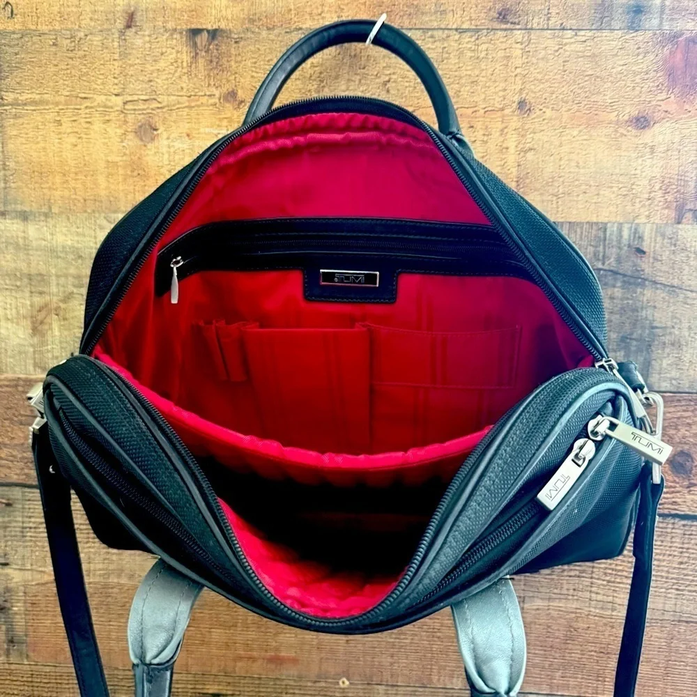 Unisex Tumi Briefcase Elements Collection Nylon Leather Laptop Bag